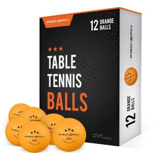 [Prime] PRO SPIN Tischtennisbälle -Orange Tischtennisbällen 3 Sterne 40+ | Hochwertige ABS-Trainingsbälle