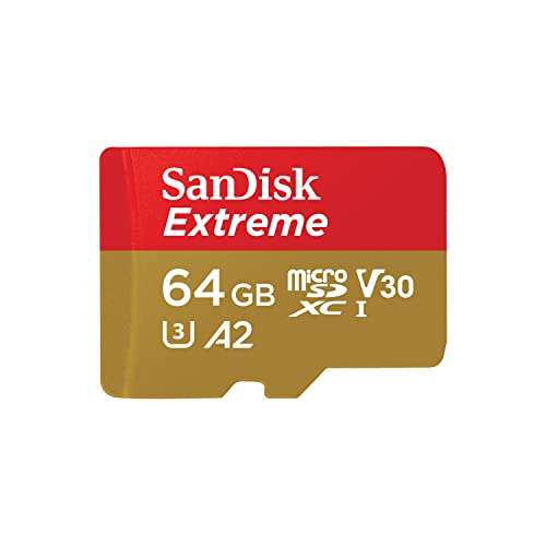 SanDisk Extreme microSDXC UHS-I Speicherkarte 64 GB + Adapter