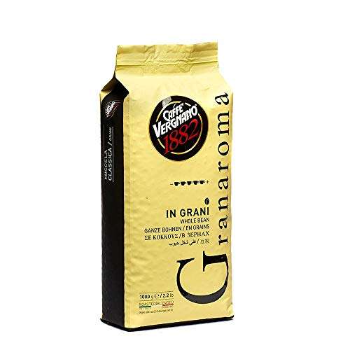 [Amazon Sparabo] Caffè Vergnano 1882 Kaffeebohnen Granaroma - 1 Kg (10,94€ bei >4 Sparabos)