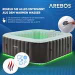 [Blitzangebot] Arebos Spa Whirlpool 2400 W | automatisch aufblasbar | In- & Outdoor Spa Pool | 6 Personen |