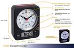 TFA Dostmann Combo Funkwecker | Analoge Uhrzeit und digitaler Wecker | leise | Maße: 90 x 40 x 115 mm (Prime)