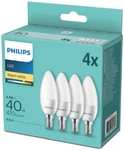 Philips LED-Leuchtmittel E14/E27 warm-weiß 4 Stk. bei Sonderposten Zimmermann für 2,99€