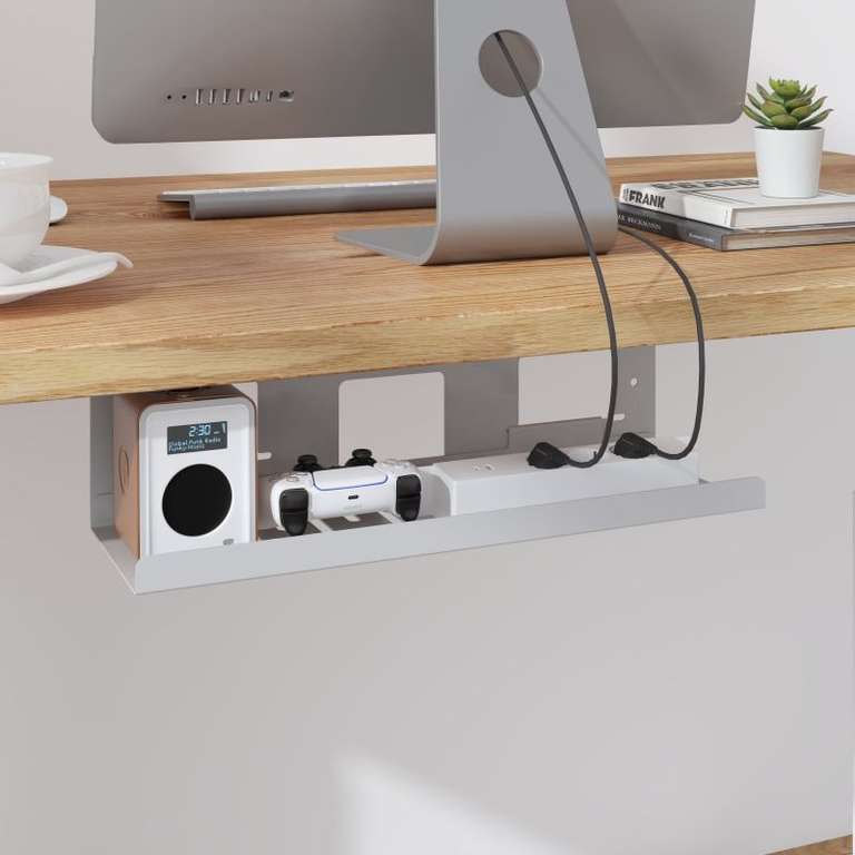 [Flexispot] Schreibtisch Kabelkanal in Schwarz, Weiß oder Grau (Traglast 2kg, Atmungsaktiv und feuchtigkeitsdicht, einfache Installation)