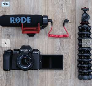 Fujifilm X-S10 Vlogger Kit mit XC15-45mm, Mikrofon, GorilliaPod und Speicherkarte