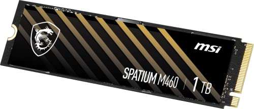 MSI Spatium M460 1TB M.2 2280 PCI-E x4 Gen4 NVMe SSD (S78-440L690-P83) 5 Jahre Garantie