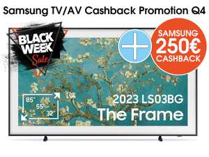 Samsung GQ75LS03BGUXZG THE FRAME 2023 - BLACK WEEK SALE + 250€ CASHBACK = 1449€!