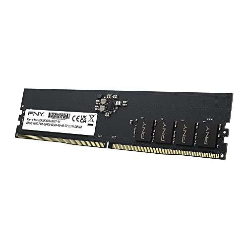 PNY - DDR5 - Modul - 8 GB - DIMM 288-PIN - 4800 MHz / PC5-38400 - CL40 - 1.1 V
