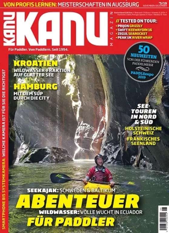 Kanu Magazin Abo (6 Ausgaben) für 38,80 € mit 35 € BestChoice-Gutschein (Kein Werber nötig)
