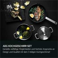 ELO Topf-Set »Platin«, 9-teilig, Kapselboden, aus Edelstahl, mit Glasdeckel  | mydealz