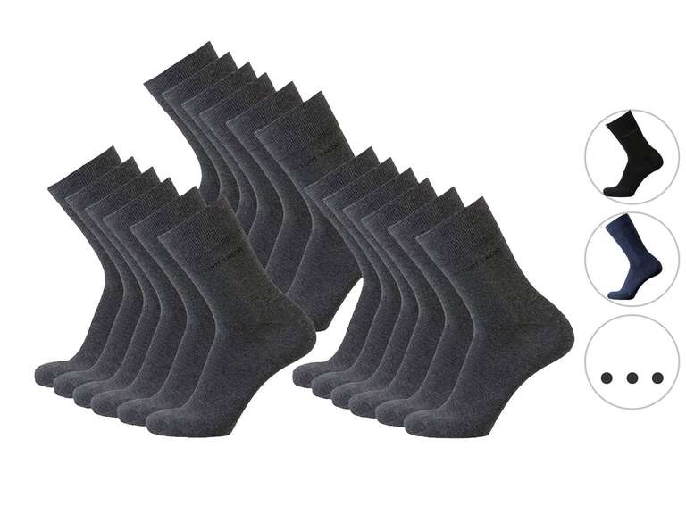 Tom Tailor 9 Paar Business Socken – Schwarz, Größe 39-42, Hoher Baumwollanteil