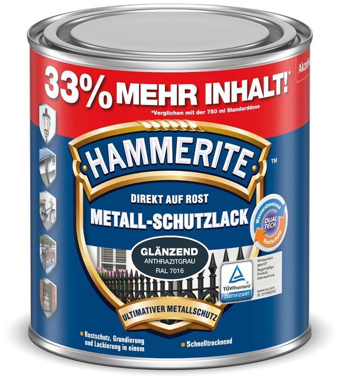 ALDI-SÜD - HAMMERITE Metall-Schutzlack 1 l