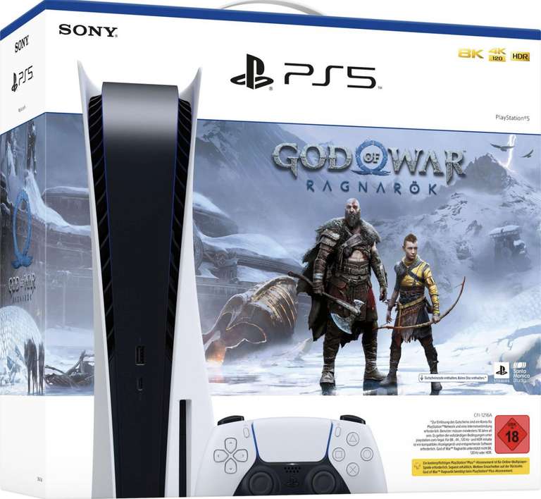 PlayStation 5 Konsole Disc Edition – God of War Ragnarök [meinReal]