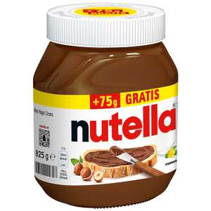 Nutella 750g + 75g (3,22€ pro KG) [GLOBUS] [LOKAL]