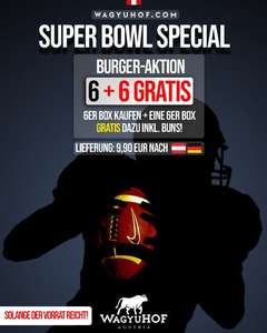 Es ist wieder Zeit! - Super Bowl Special Wagyu Burger 6+6 Gratis