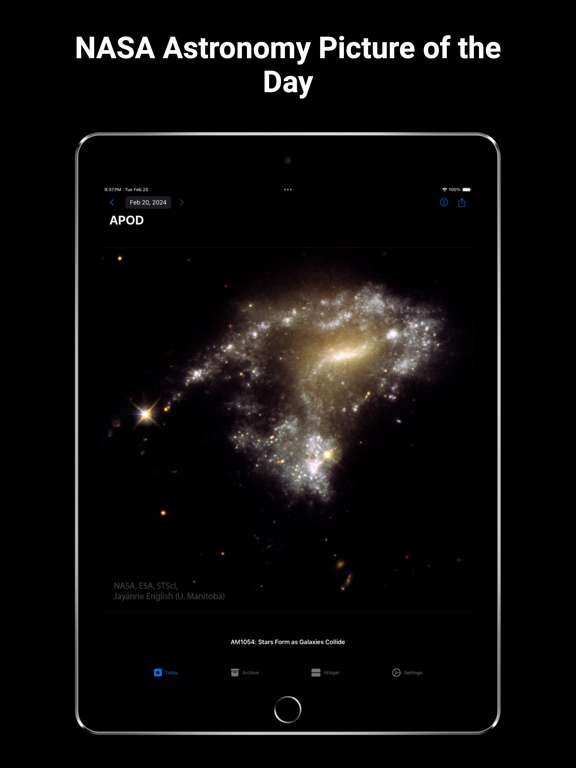 APOD NASA Widget & Photos (iOS) kostenlos inklusive In-App Kauf