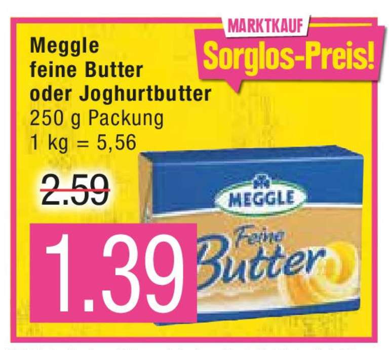 [EDEKA bundesweit] MEGGLE Feine Butter 250g für 5,56€/kg