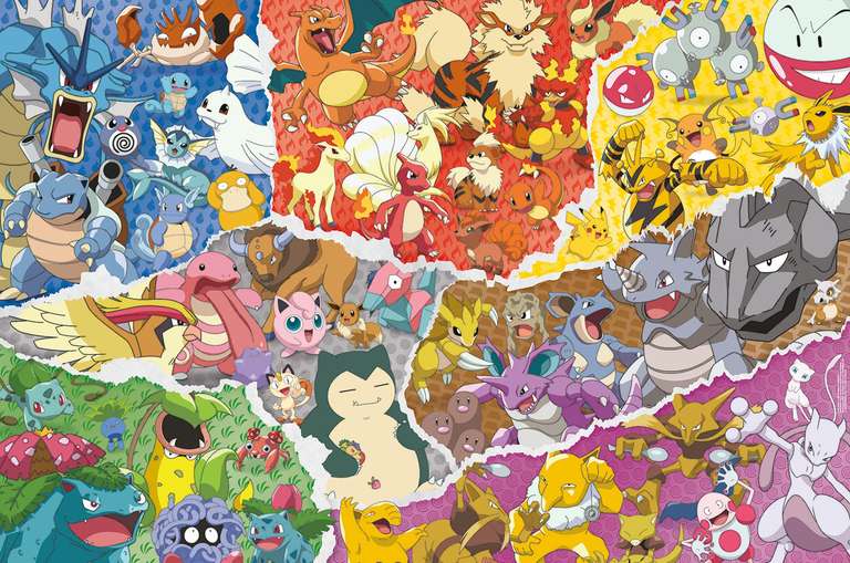 Ravensburger Puzzle 16845 Pokémon Allstars 5000 Teile Puzzle | Pokémon der 1. Generation | ab 14 Jahren, Format 153 x 101 cm [prime/ROFU]