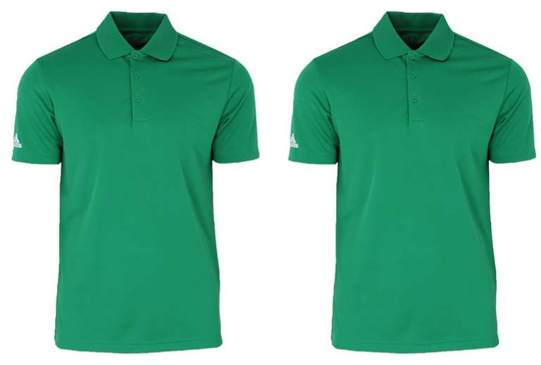 2 x adidas Golf Herren Polo-Shirt Sport-Performance - UV-Schutz (LSF 50+)