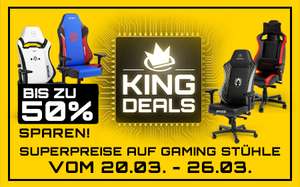 [Caseking] King Deals Wochenangebote | Sammeldeal Gaming-Stühle | z.B. Noblechairs Legend Starfield Edition für 297€ inkl. Versand