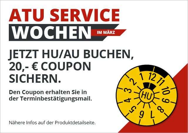 Hauptuntersuchung / TÜV bei ATU mit 20 € Coupon