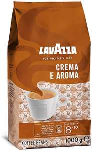 [Prime Sparabo] Lavazza Caffè Crema e Aroma, 1kg-Packung, Arabica und Robusta, Mittlere Röstung