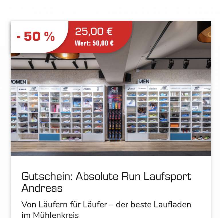50% Gutscheine für diverse Geschäfte (Eher Lokal Paderborn)