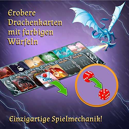 [Amazon Prime] Trefl - The Book of Dragons Brettspiel Multilingual | 2-5 Spieler | 8+ | BGG 6,6
