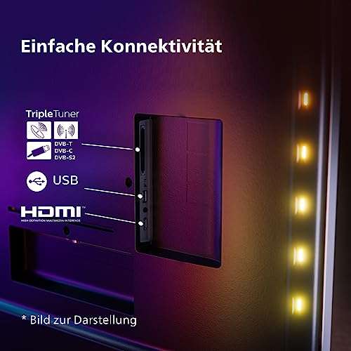 Philips Smart TV 75PUS7608/12 189 cm (75 Zoll) 4K UHD LED Fernseher | 60 Hz | HDR | Dolby Vision