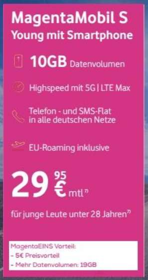 Lokal, Telekom Netz: iPhone 12 64GB im Young Magenta Eins S Allnet/SMS Flat 19GB 4G/5G für 24,95€/Monat (ohne Magenta1 +5€), 1€ Zuzahlung