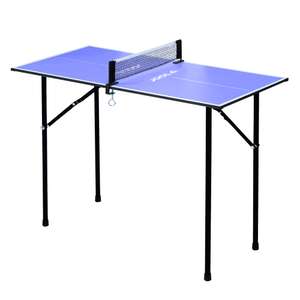 Joola Tischtennisplatte MINI, blau und grün, Maße 90 x 45 cm, Höhe 76 cm, klappbar, inkl. Netz [Kaufland.de]