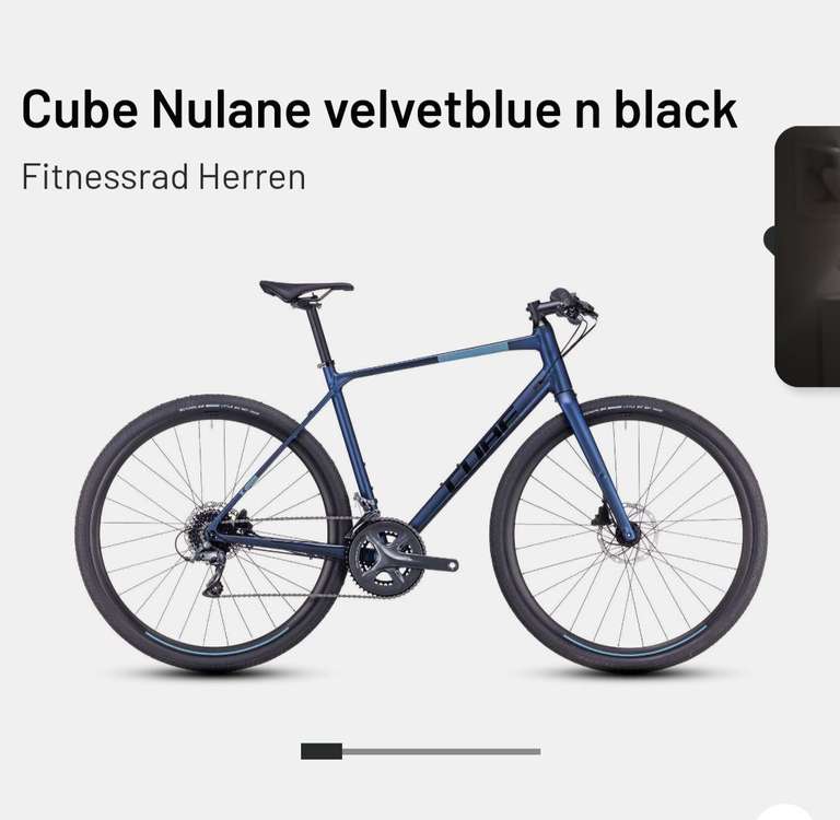 Fitnessbike/Gravelbike Cube Nulane in blau