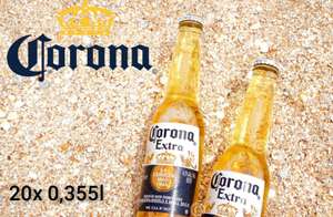 Corona Extra Premium Lager Flaschenbier, MEHRWEG im Karton 4,5% vol. (20 x 0.355 l) (14,69€ möglich) (Prime Spar-Abo) zzgl. 1,34€ Pfand