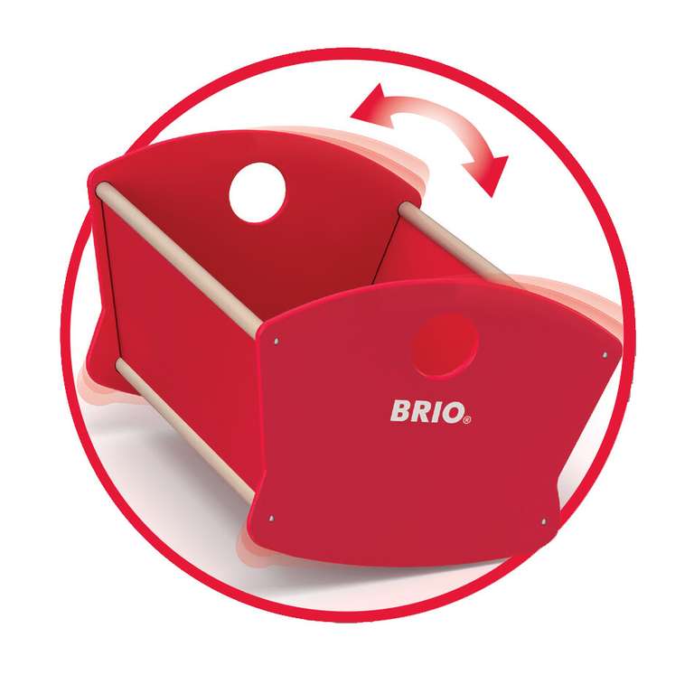[Hugendubel.de] BRIO Puppenwiege Puppenbett für 30cm-Puppen (kostenloser Versand dank Kundenkarte)