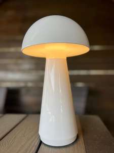 LED Tischlampe Akku kabellos dimmbar Tischleuchte Innen Außen Warmweiß Bioledex