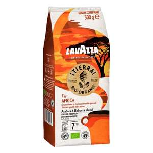 Lavazza Bio-Kaffeebohnen Sammeldeal, z.B. Tierra For Africa, Ideal für Espresso-Maschinen, Bio-Arabica & Robusta, 500g [PRIME/Sparabo]