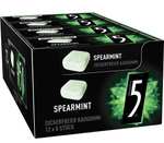 (Prime Spar-Abo) 5GUM Kaugummi | Spearmint | Zuckerfrei | 12 Packungen (12 x 8 Dragees)