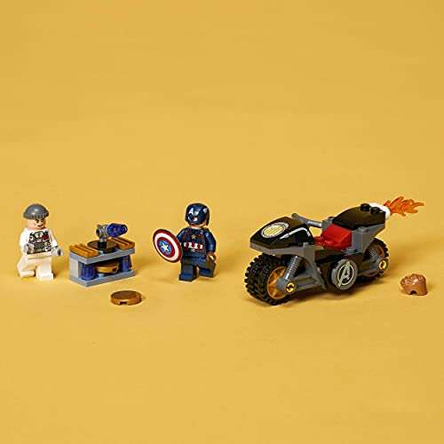 LEGO 76189 Marvel Super Heroes Duell zwischen Captain America und Hydra, ab 4 Jahre (Prime)