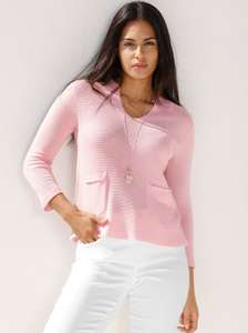 [WENZ] AMY VERMONT Pullover aus Feinstrick (Farbe: rosé, Größen 36 - 50))