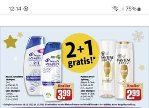 [Rewe] Head & Shoulders Shampoo 1 Stück für 2,66 € durch 3 für 2 plus Angebotspreis