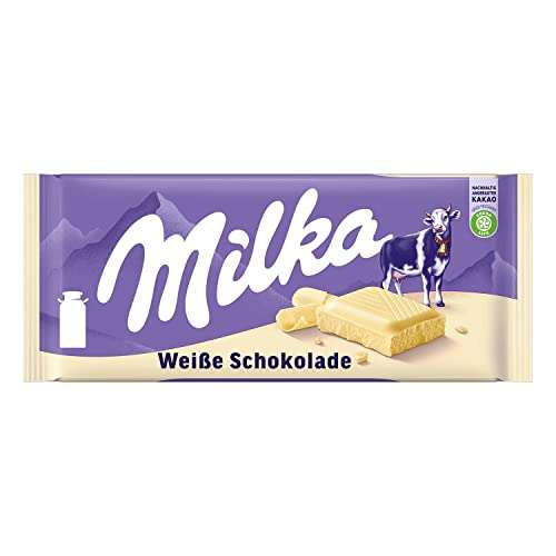 PRIME/Sparabo] Milka Zartschmelzende weiße Weiße x Schokolade Tafel 100g, Milka 22 mydealz Schokolade 