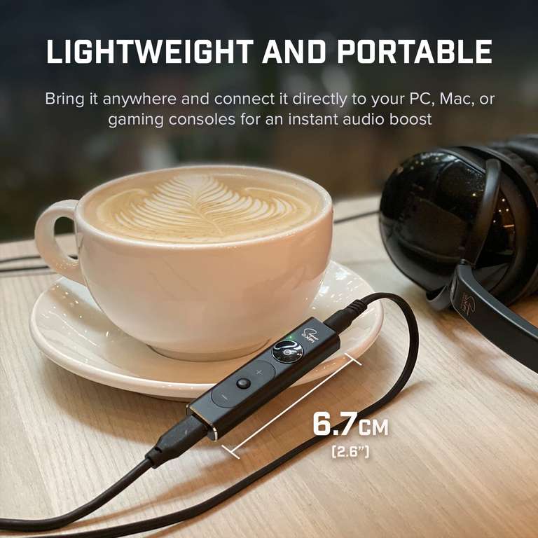 [Prime] Creative Sound Blaster X1 (Audio Verstärker für PC/Konsole, Plug-and-Play, Super X-FI, USB-C, steuerbar über die CREATIVE App)