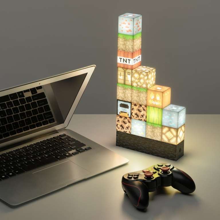 Paladone Dekolichter, z.B. Paladone MINECRAFT BLOCK Building Dekolicht (auch Super Mario Bros Build A Level Light für 20,95 € verfügbar)