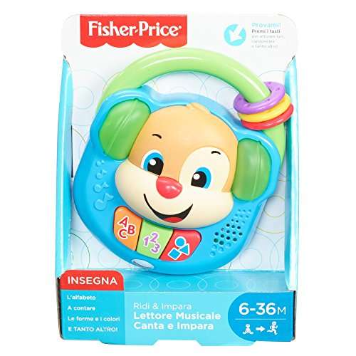 Fisher-Price FPV06 Musik-Player singen und Lernen, elektronisches Spielzeug Ridi 6-36 Monat
