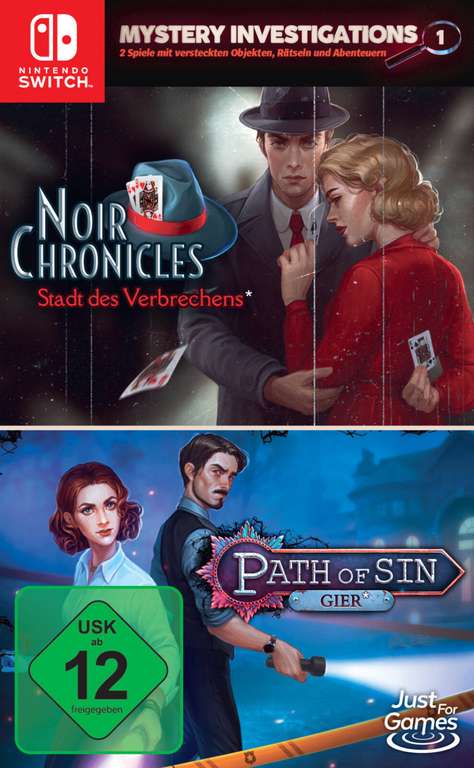 Mystery Investigations 2 in 1: Noir Chronicles: Stadt des Verbrechens & Path of Sin: Gier für Nintendo Switch