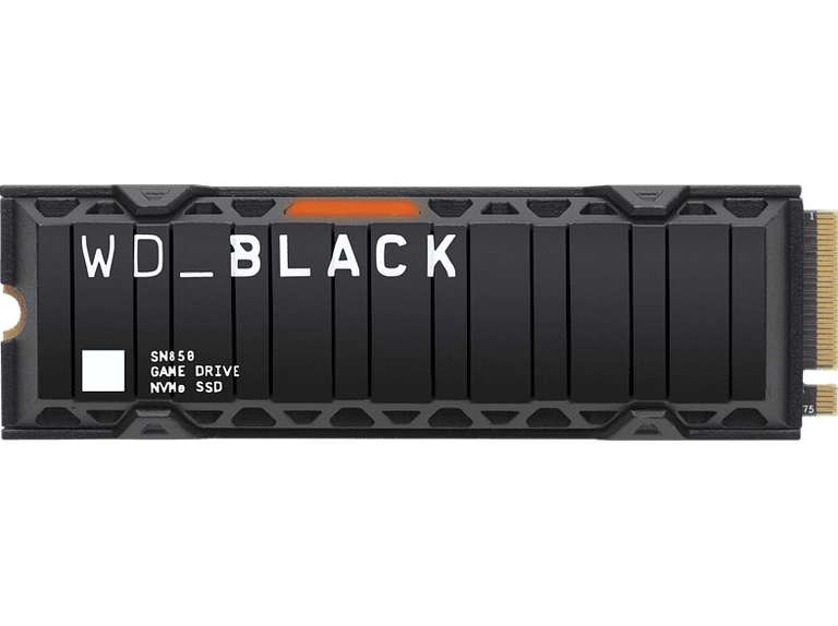 WD Black SN850 oder Samsung 980 Pro mit Kühlkörper - 1 TB - ideal für die Playstation 5
