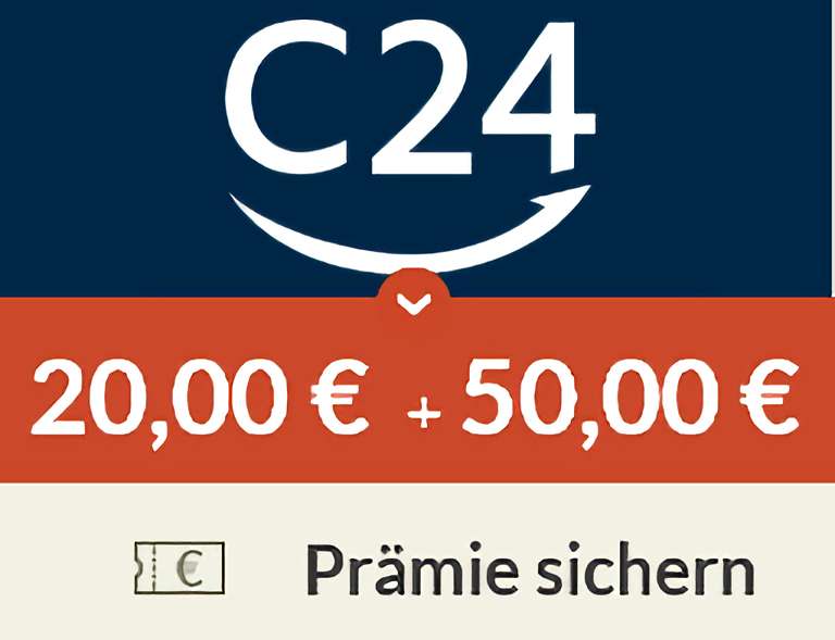 [spartanien + c24 bank] 50€ Bonus + 20€ auf's Prämienkonto für kostenloses Girokonto (ohne Gehaltseingang)