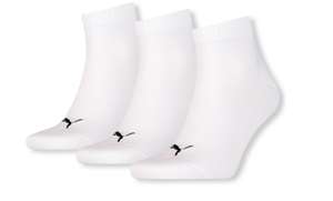 15 Paar PUMA Quarter Socken Plain, weiß, Gr. 43-46, 4-8% Cashback mögl. (kostenloser Versand)