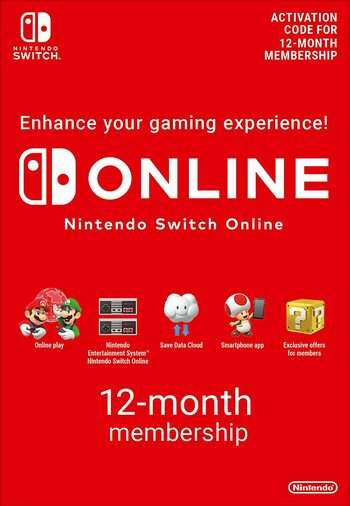 12 Monate Nintendo Switch Online Mitgliedschaft für 14,99 EUR