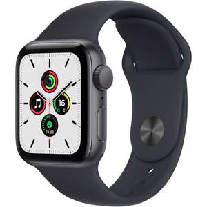 Apple Watch SE Sportarmband 40 mm Aluminium GPS - Smartwatch - spacegrau/mitternacht