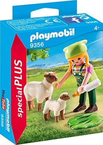 Vorbestellung: PLAYMOBIL Special Plus 9356 Bäuerin mit Schäfchen, ab 4 Jahren (Prime)